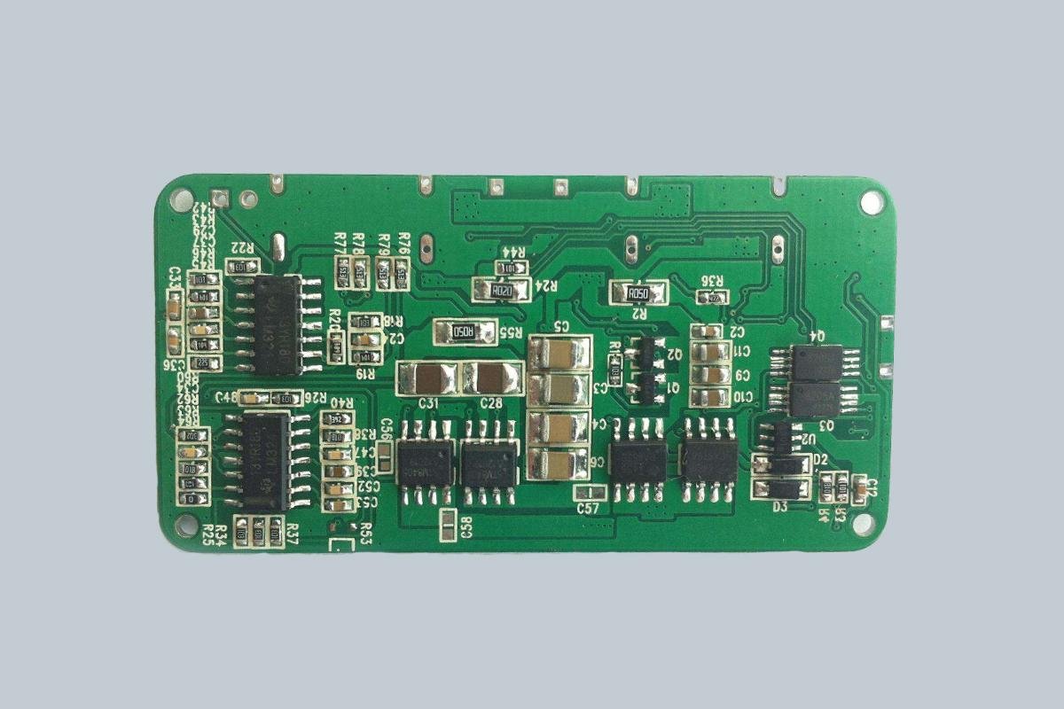 Control board PCBA with display cutout
